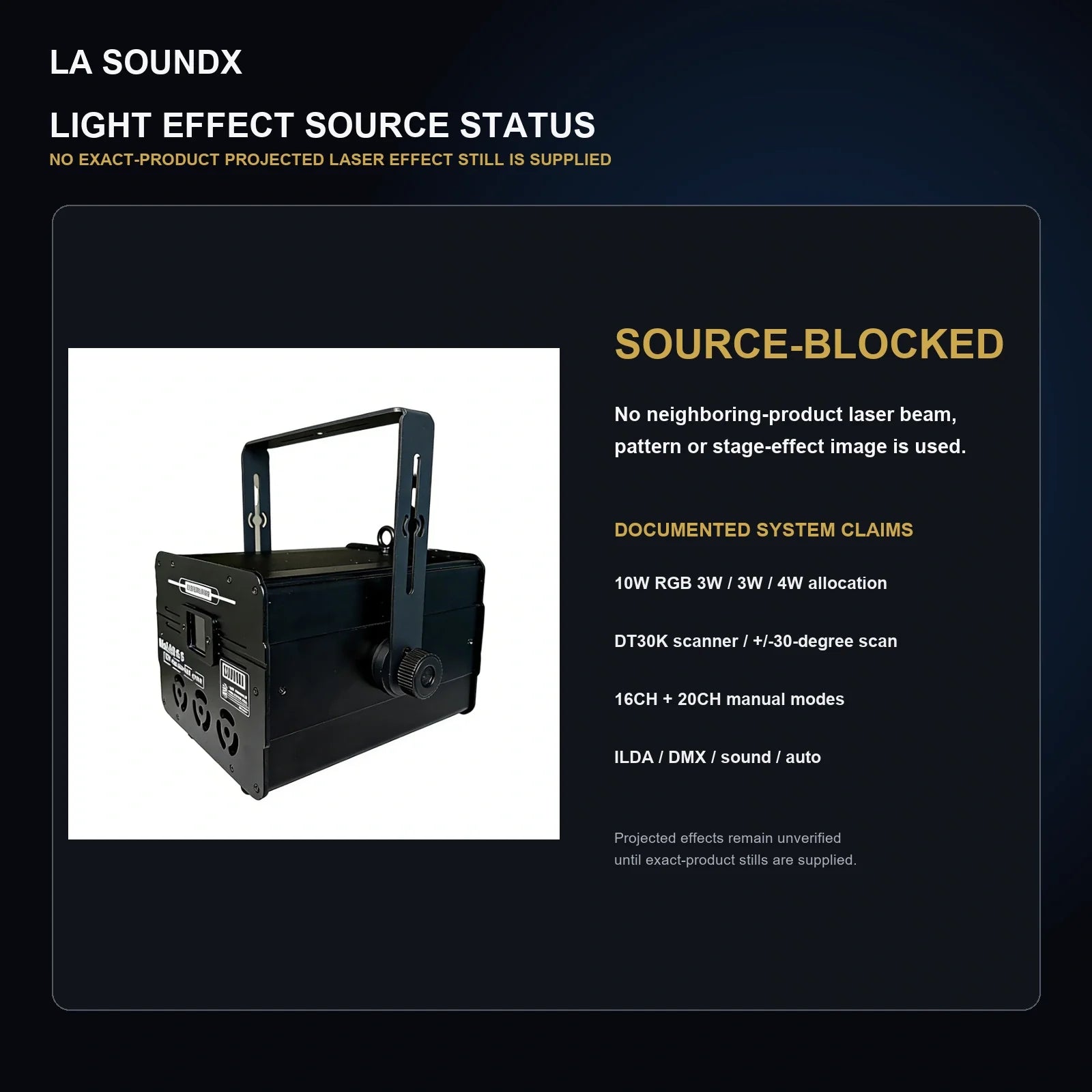 LA SOUNDX Q3 10W Full Color Laser product image 08 delivery 143