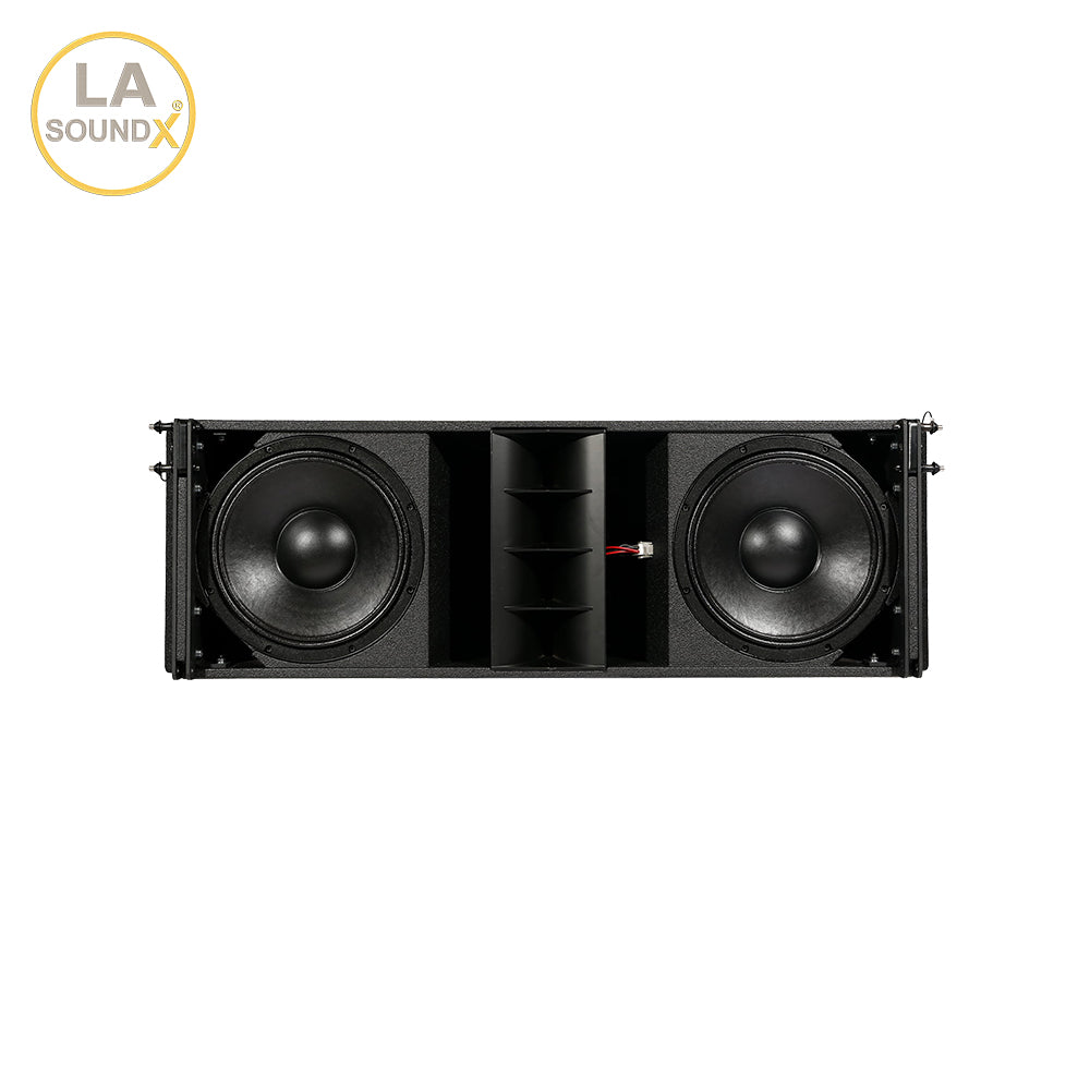 LA SOUNDX J212F Dual 12 Inch 3-Way Line Array Speaker 145dB Max SPL 80° Coverage for Concert Touring Pro Audio