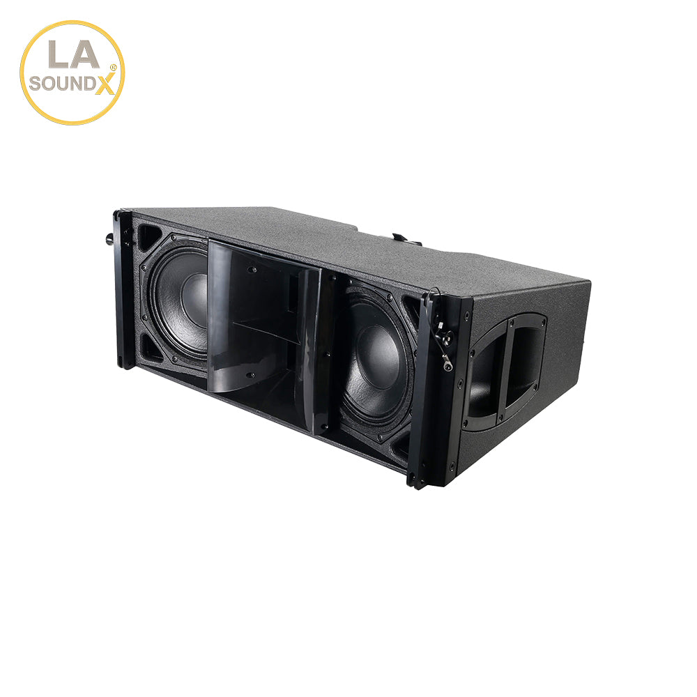 LA SOUNDX Y28F Dual 8 Inch 2-Way Passive Line Array Speaker 139dB Peak SPL 400W RMS/1600W Peak for Concert Touring PA Audio