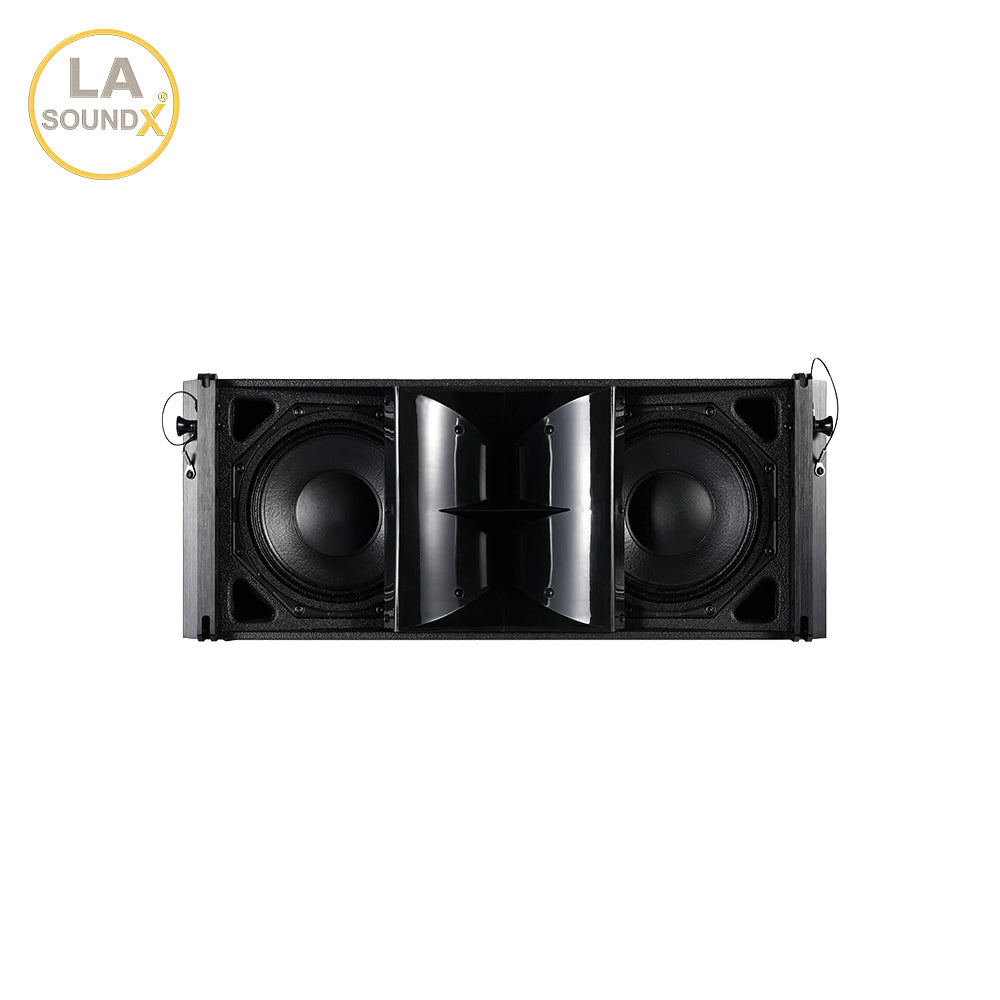 LA SOUNDX Y28F Dual 8 Inch 2-Way Passive Line Array Speaker 139dB Peak SPL 400W RMS/1600W Peak for Concert Touring PA Audio