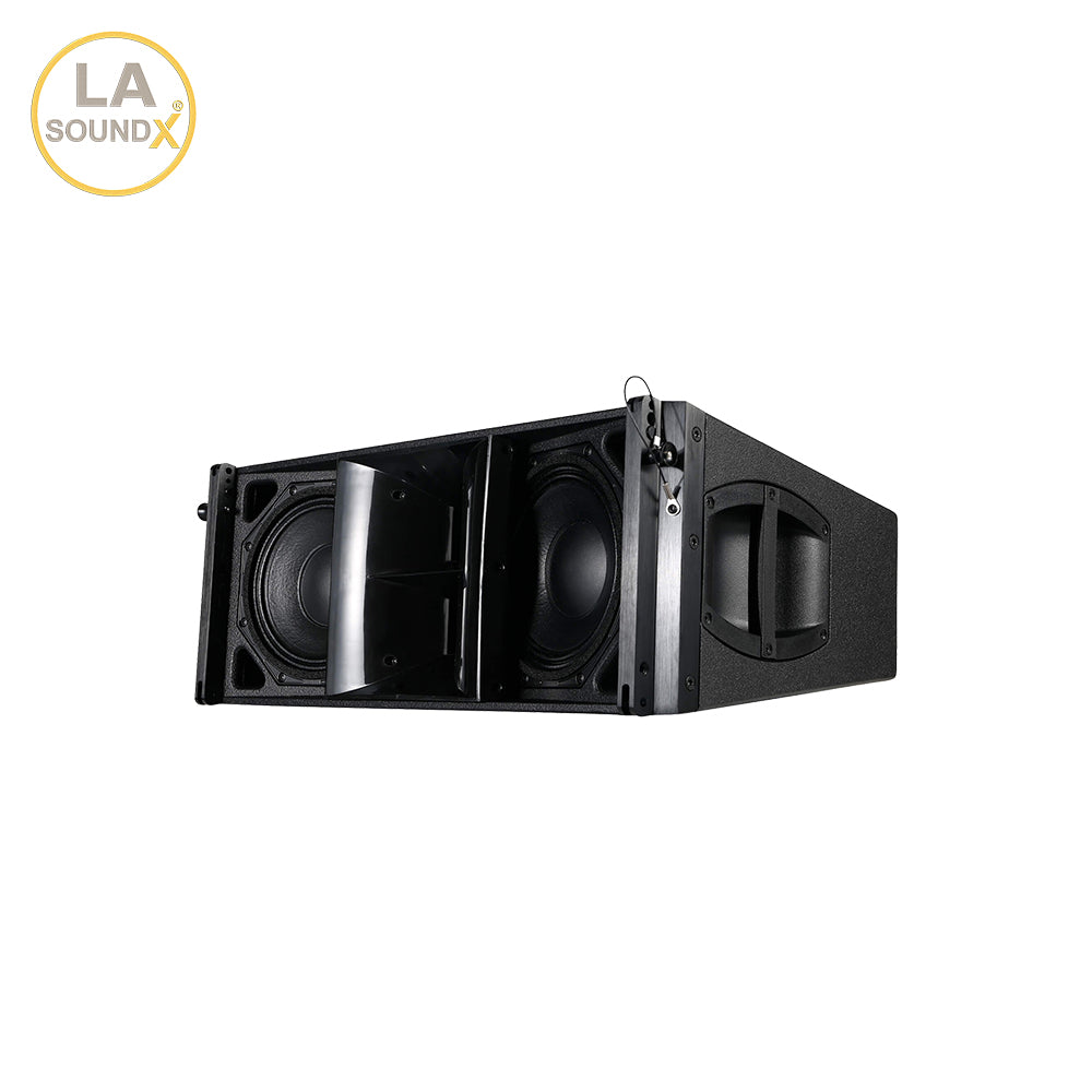 LA SOUNDX Y28F Dual 8 Inch 2-Way Passive Line Array Speaker 139dB Peak SPL 400W RMS/1600W Peak for Concert Touring PA Audio