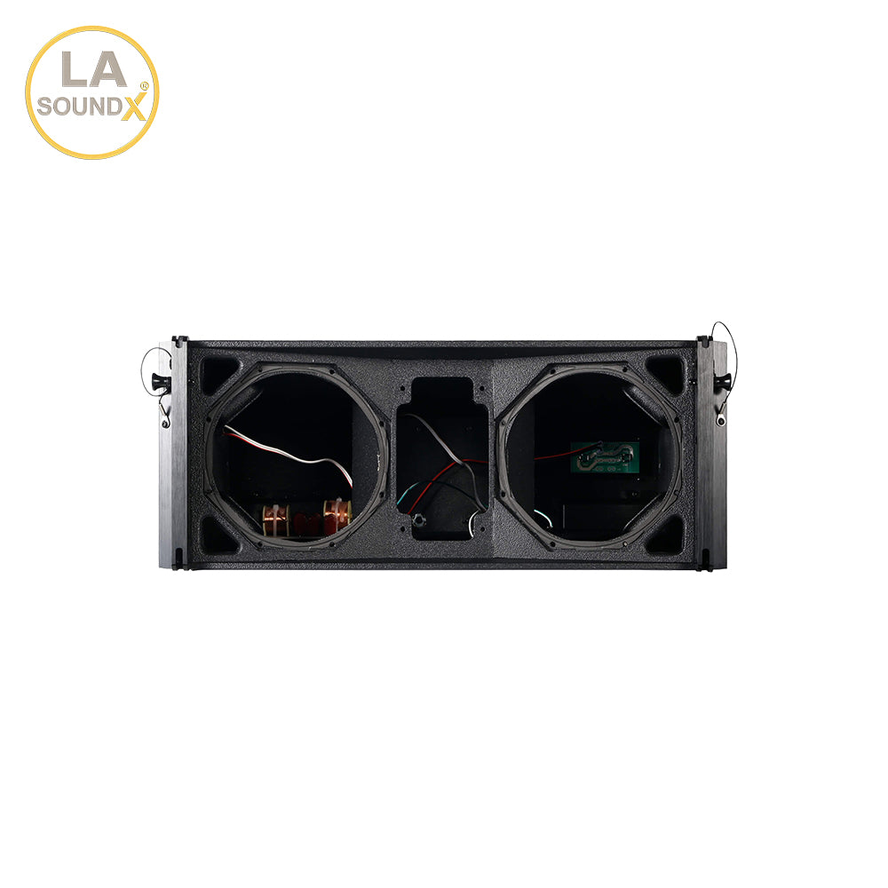LA SOUNDX Y28F Dual 8 Inch 2-Way Passive Line Array Speaker 139dB Peak SPL 400W RMS/1600W Peak for Concert Touring PA Audio