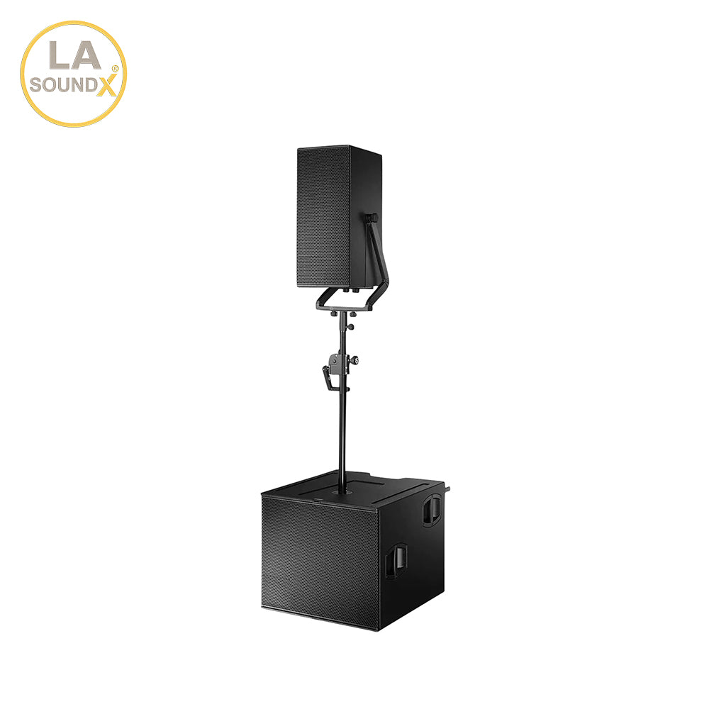 LA SOUNDX V210PF Dual 10-Inch 3-Way Passive Point Source Loudspeaker 140dB Max SPL 75° Coverage for Professional PA Audio