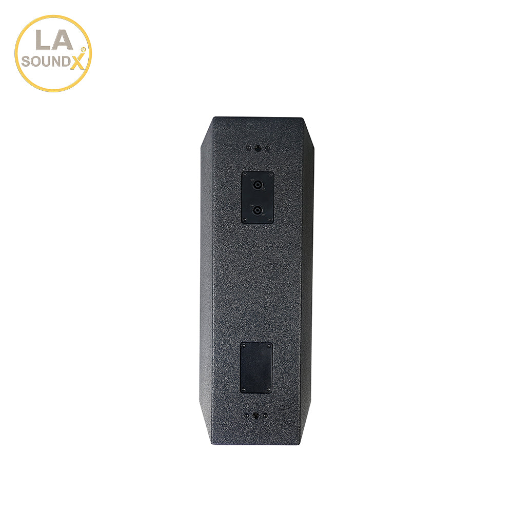 LA SOUNDX V210PF Dual 10-Inch 3-Way Passive Point Source Loudspeaker 140dB Max SPL 75° Coverage for Professional PA Audio