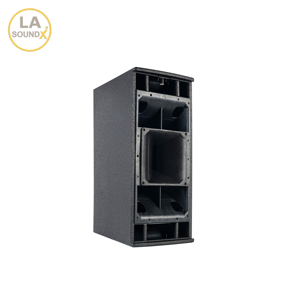 LA SOUNDX V210PF Dual 10-Inch 3-Way Passive Point Source Loudspeaker 140dB Max SPL 75° Coverage for Professional PA Audio