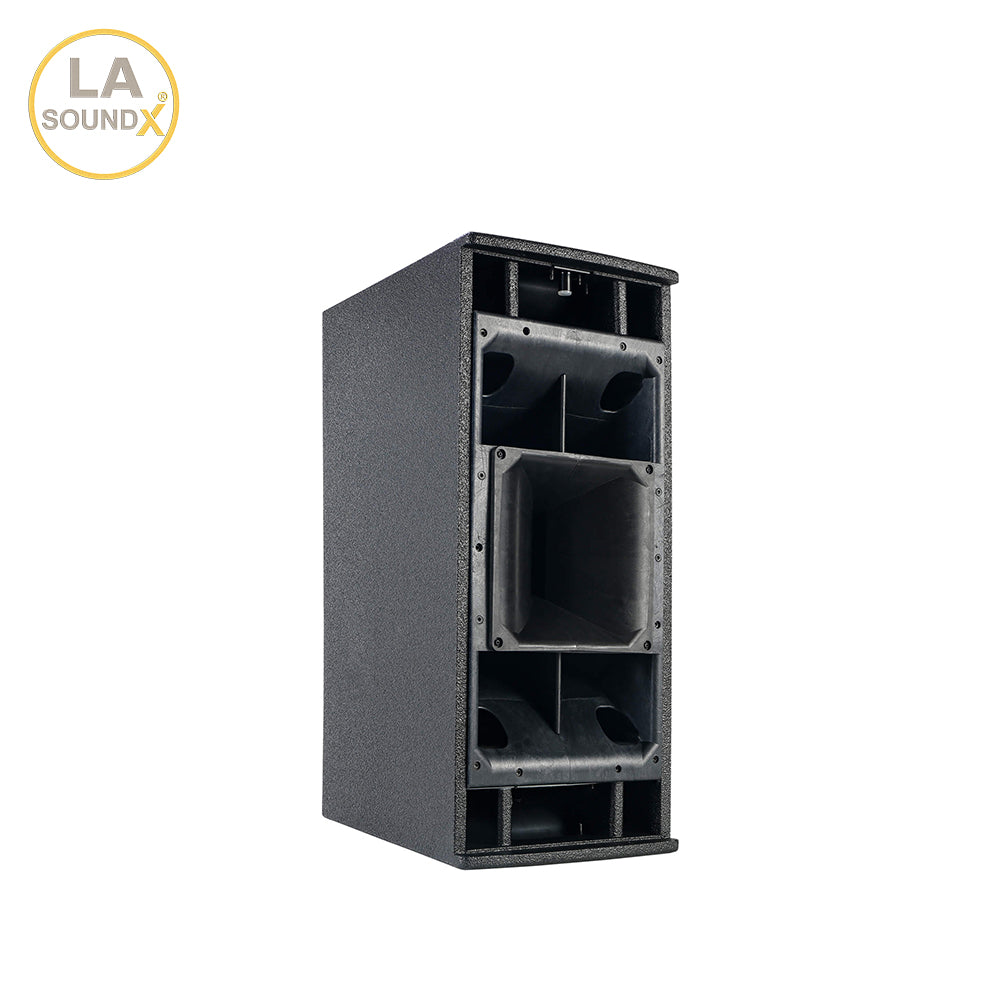 LA SOUNDX V210PF Active Dual 10-Inch 3-Way Powered Point Source Loudspeaker 75° Coverage for Touring & Installed PA Audio