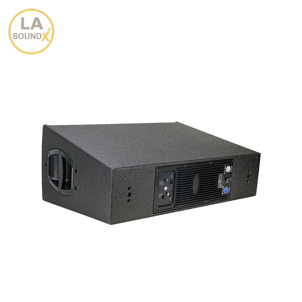 LA SOUNDX V210PF Active Dual 10-Inch 3-Way Powered Point Source Loudspeaker 75° Coverage for Touring & Installed PA Audio