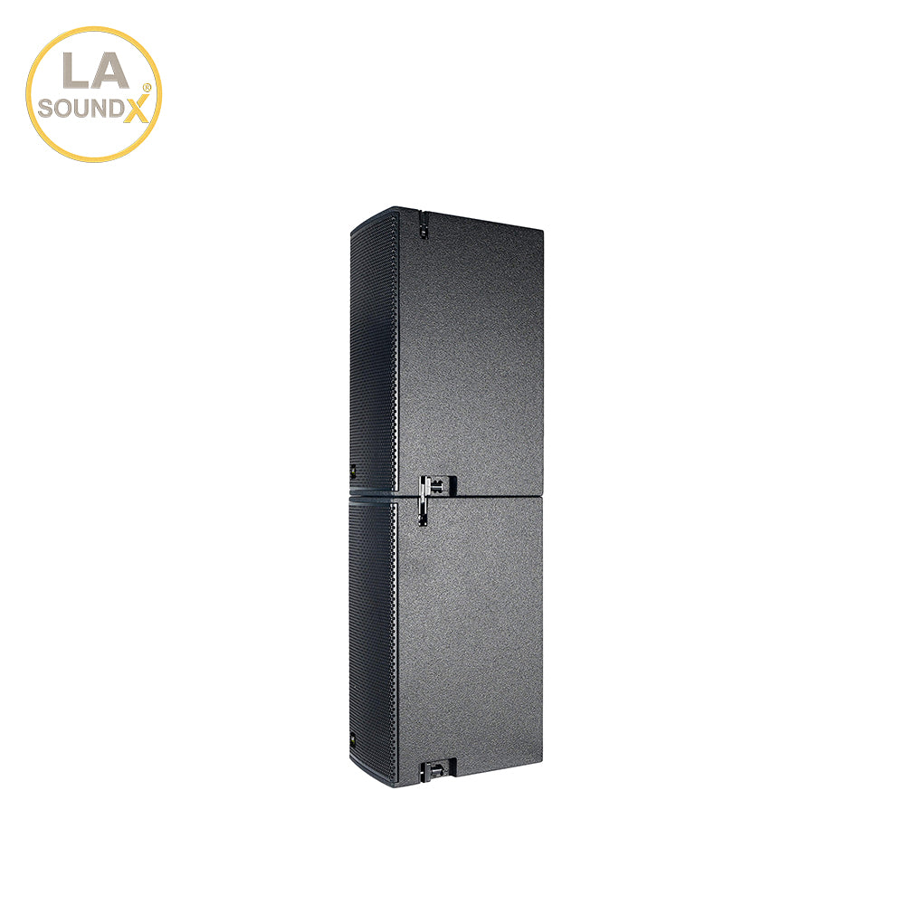 LA SOUNDX V210PW Dual 10-Inch 3-Way Passive Point Source Loudspeaker 139dB Max SPL 110° Wide Coverage for Professional PA Audio