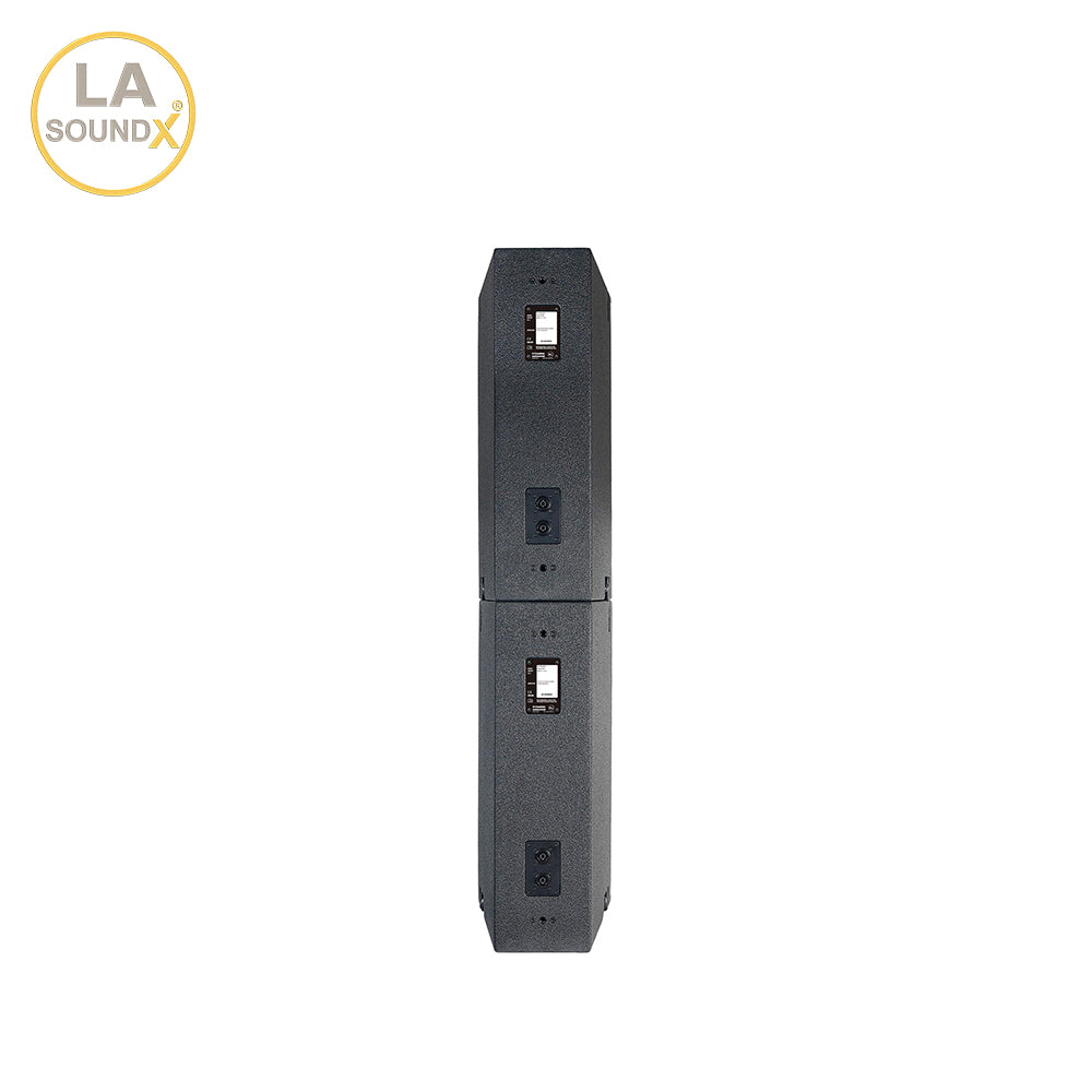 LA SOUNDX V210PW Dual 10-Inch 3-Way Passive Point Source Loudspeaker 139dB Max SPL 110° Wide Coverage for Professional PA Audio
