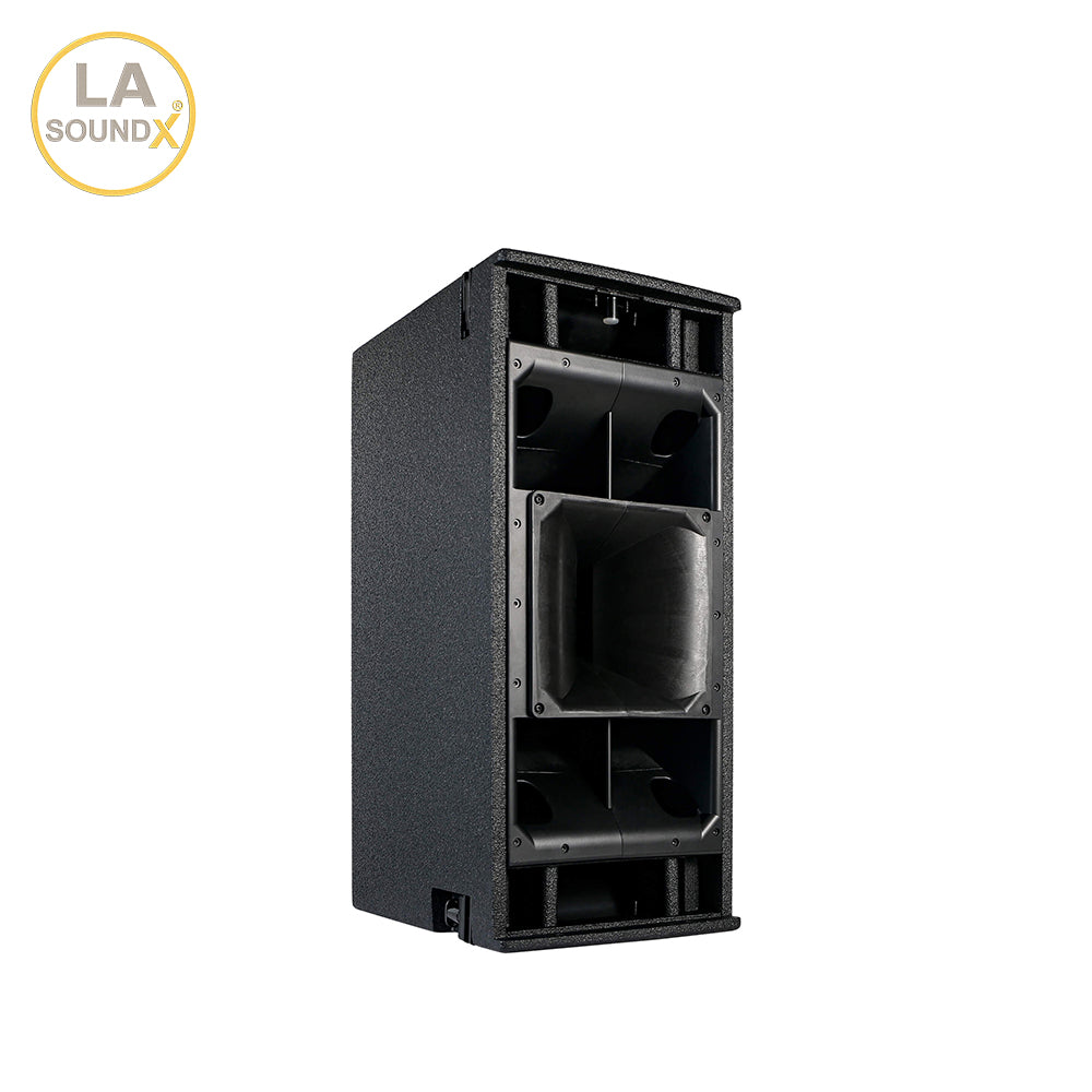 LA SOUNDX V210PW Dual 10-Inch 3-Way Passive Point Source Loudspeaker 139dB Max SPL 110° Wide Coverage for Professional PA Audio