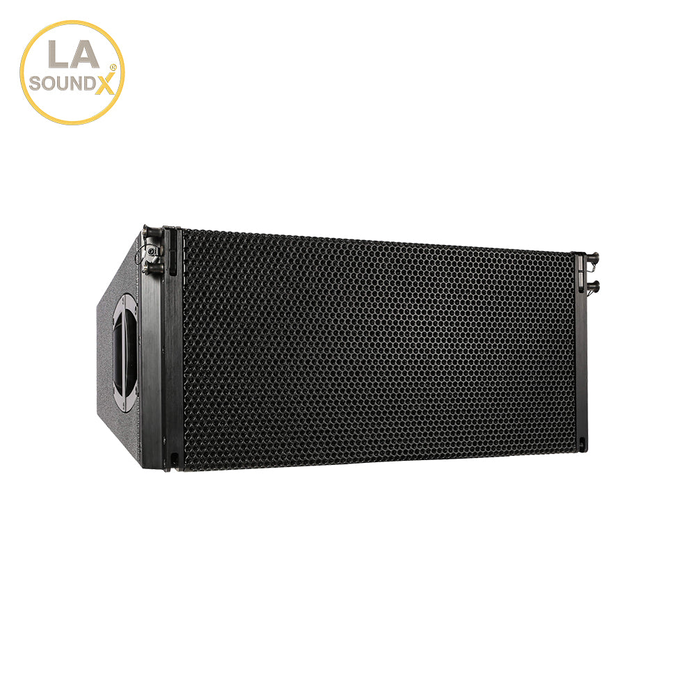 LA SOUNDX V28P Compact 3-Way Dual 10-Inch Passive Line Array Speaker 142dB Max SPL 500W RMS/2000W Peak for Touring & Installed Sound