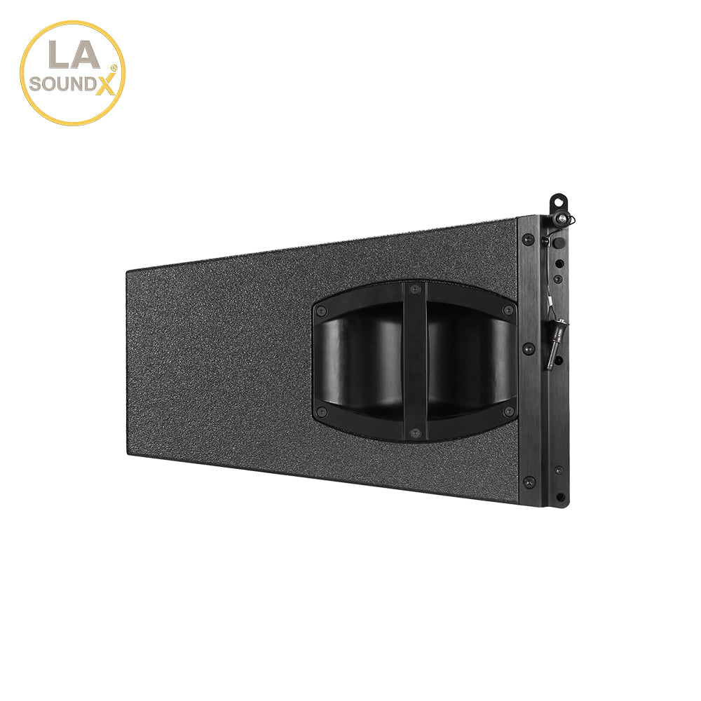 LA SOUNDX V28P Compact 3-Way Dual 10-Inch Passive Line Array Speaker 142dB Max SPL 500W RMS/2000W Peak for Touring & Installed Sound