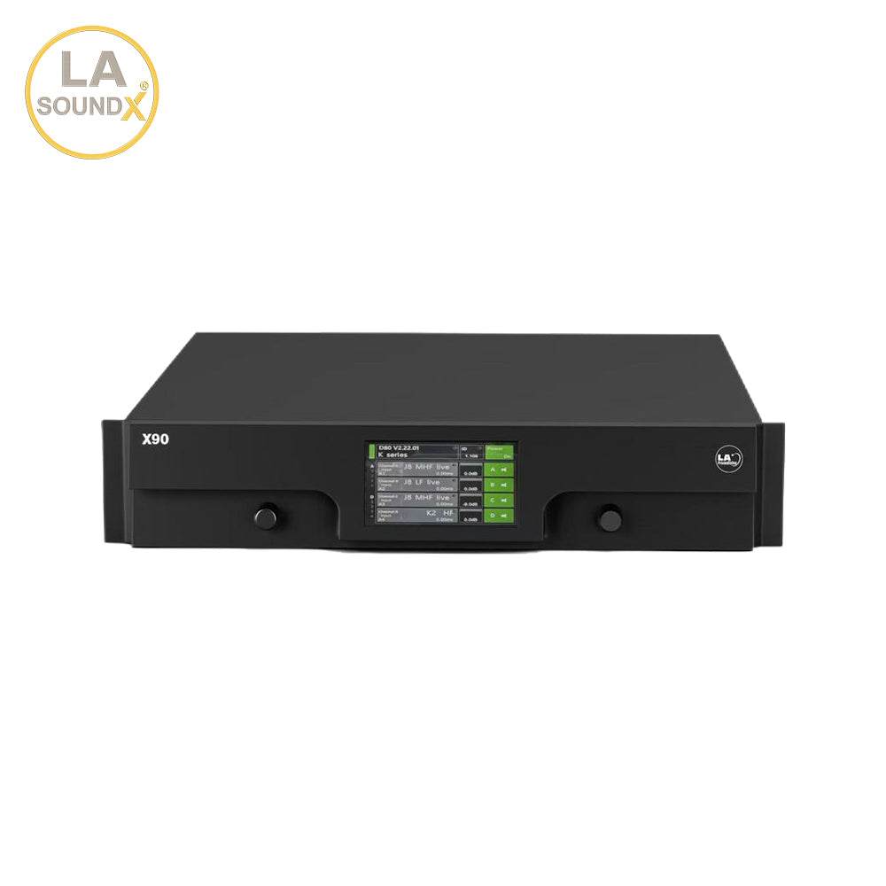 X90 High-power 2 RU amplifier with DSP, 4-channel