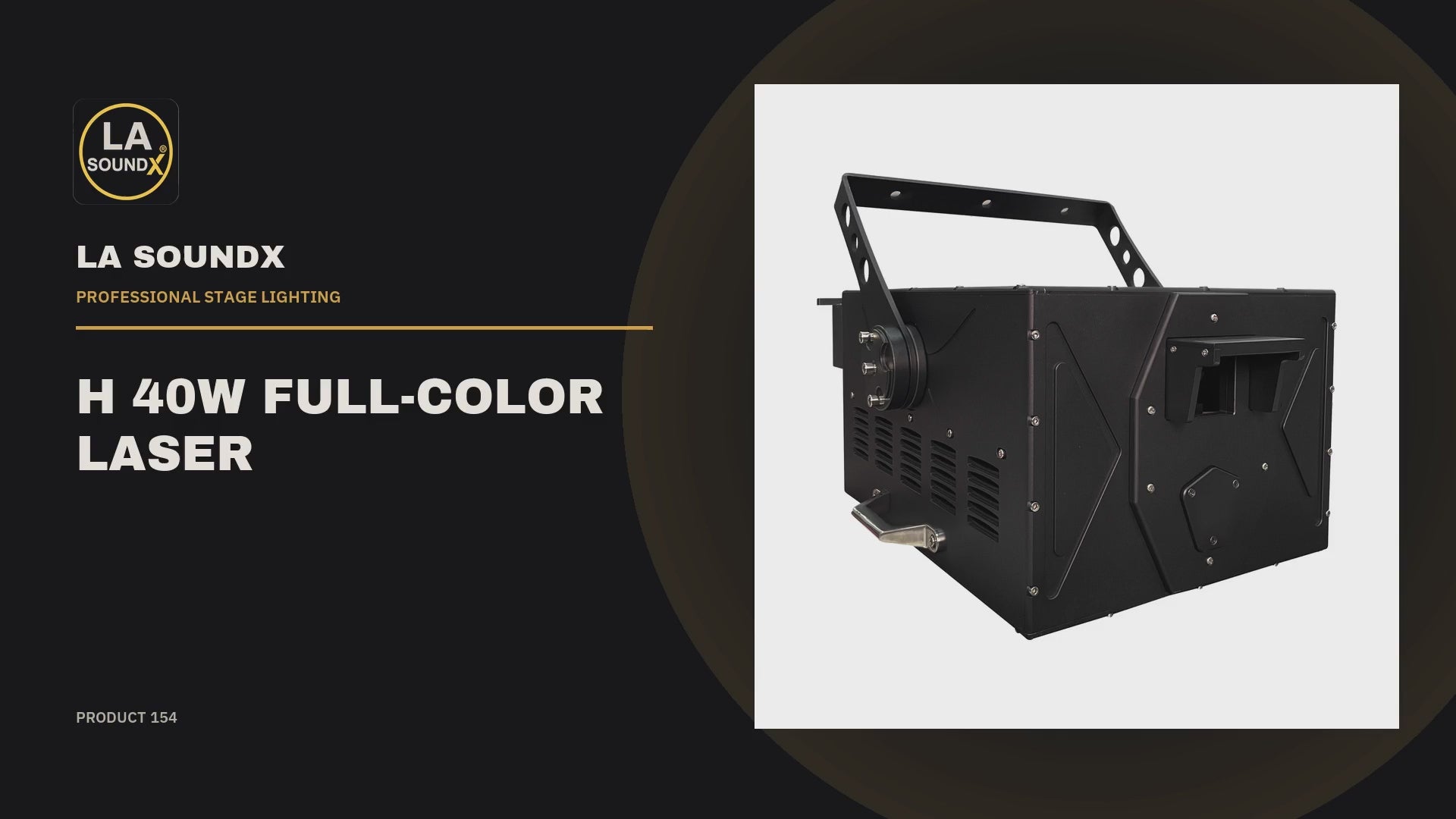 LA SOUNDX H 40W RGB Laser Light product video 01 delivery 154