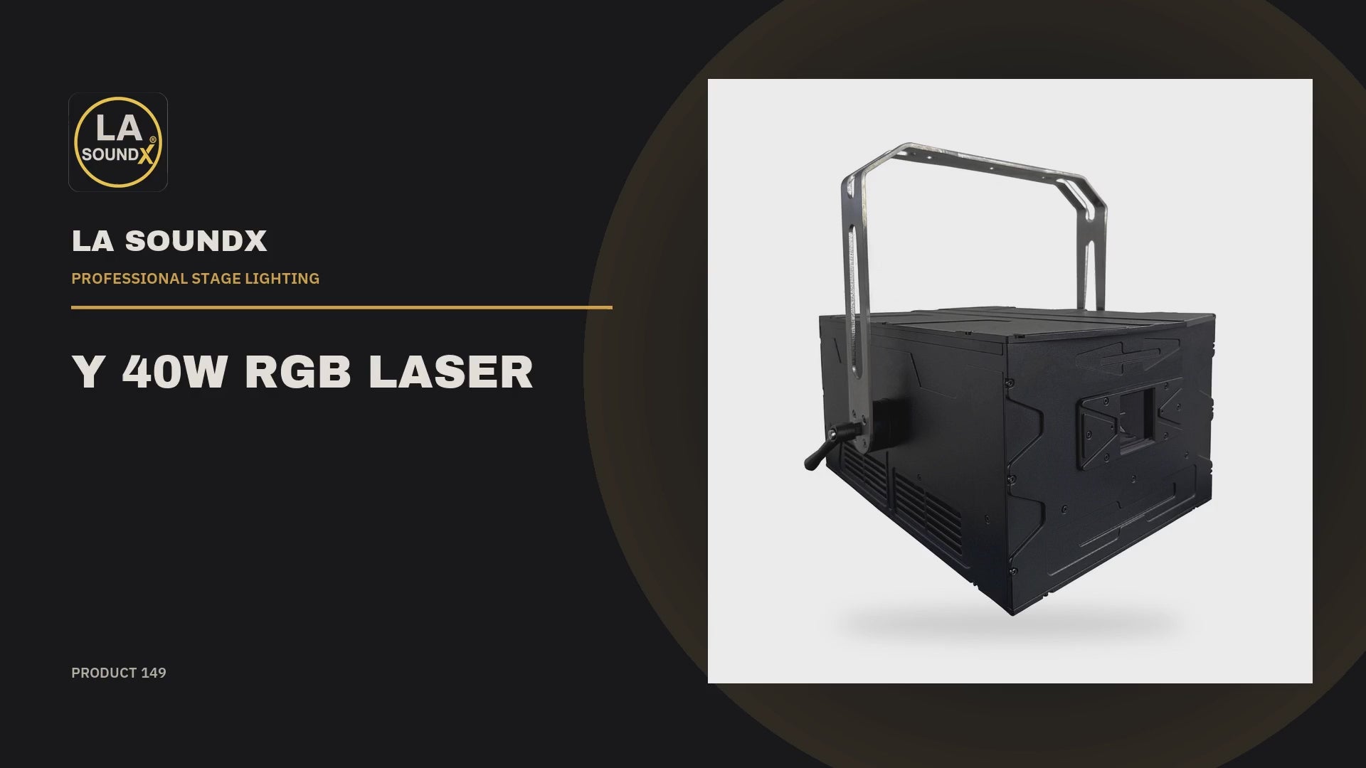 LA SOUNDX Y 40W RGB Laser Light product video 01 delivery 149