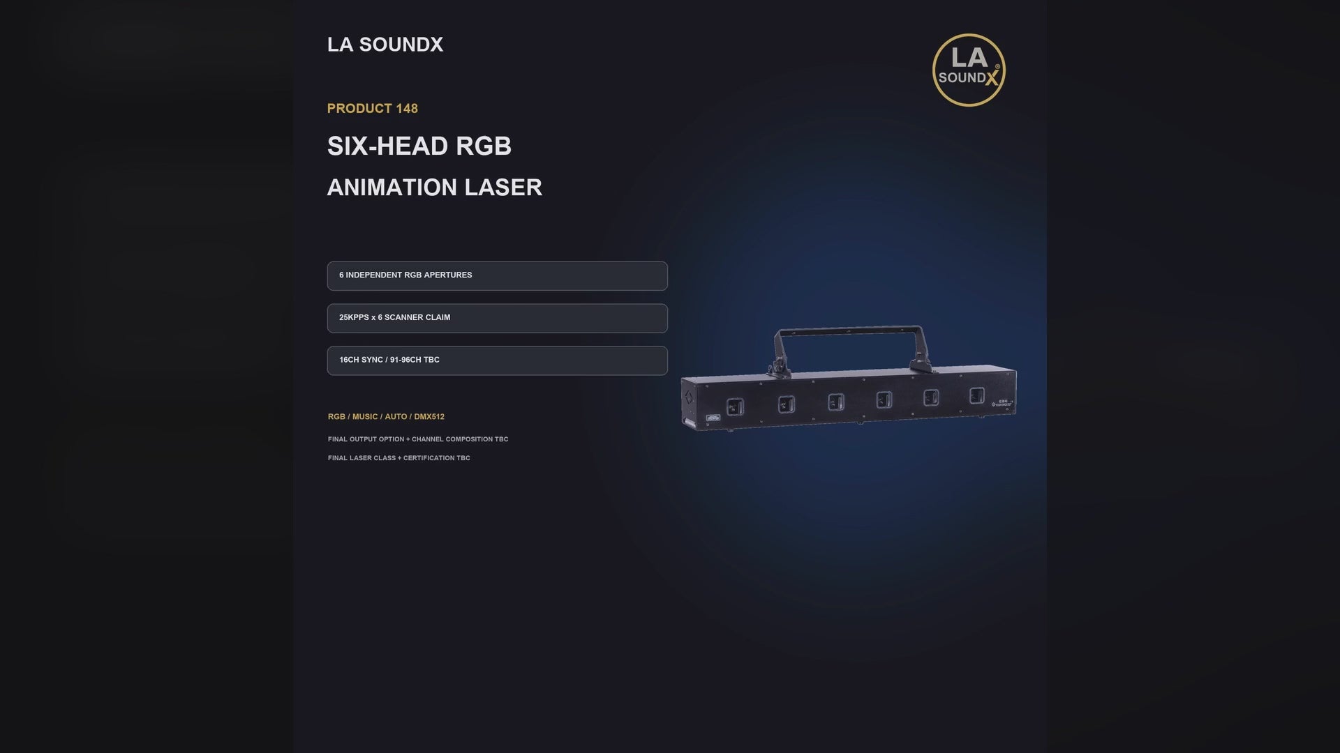 LA SOUNDX Six Head Full Color Animation Laser product video 01 delivery 148