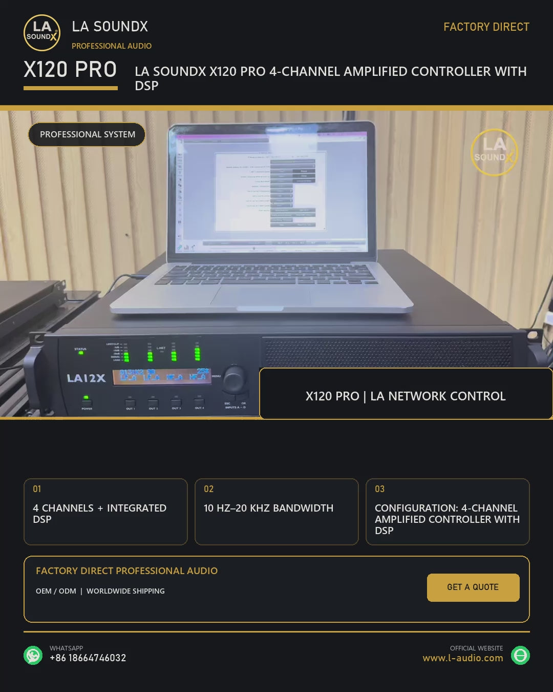 LA SOUNDX X120-PRO English 4x5 product video 20260802