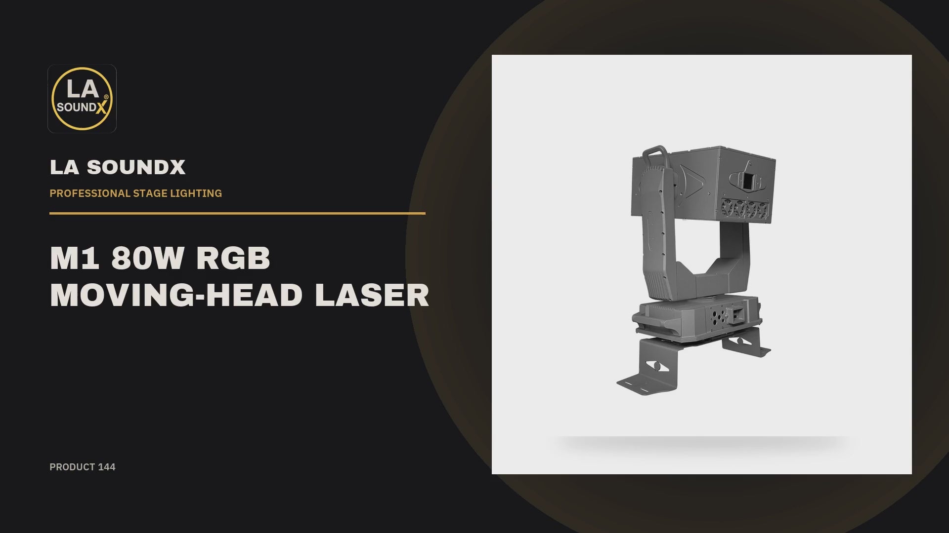LA SOUNDX M1 80W RGB Moving Head Laser product video 01 delivery 144