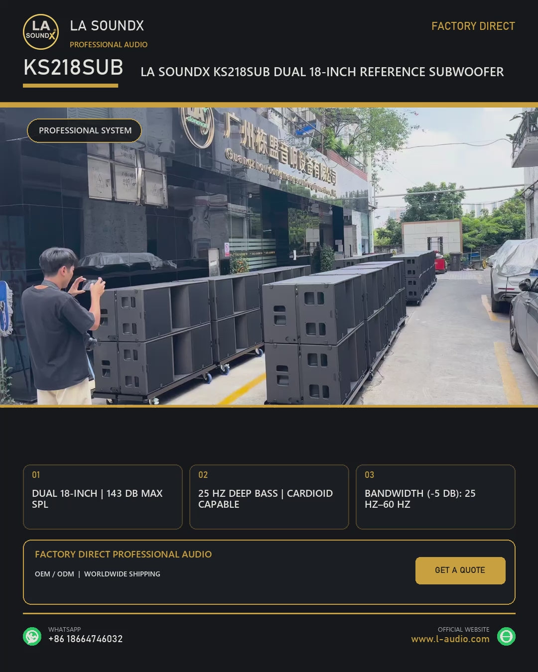 LA SOUNDX KS218SUB English 4x5 product video 20260802