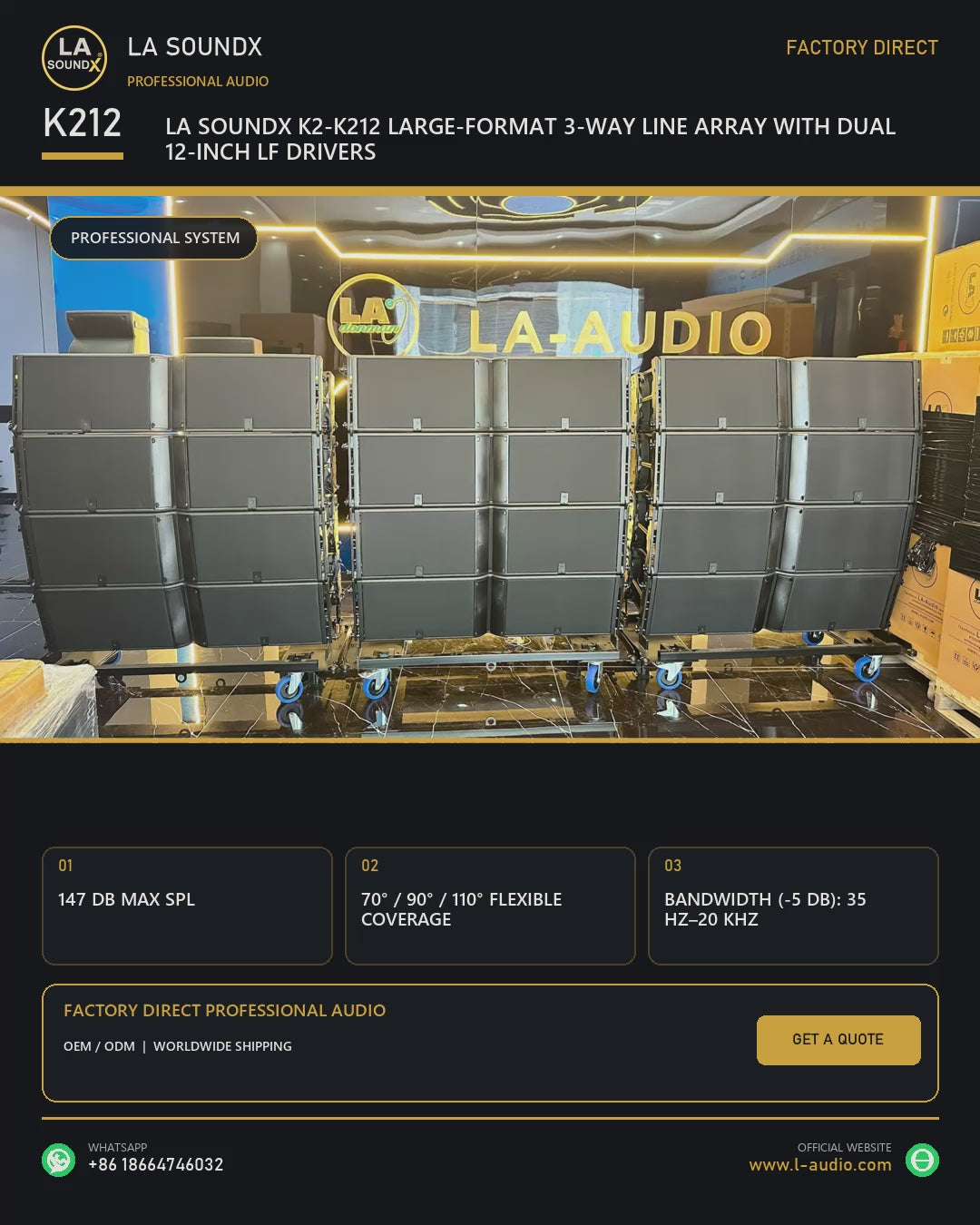 LA SOUNDX K212 English 4x5 product video 20260802