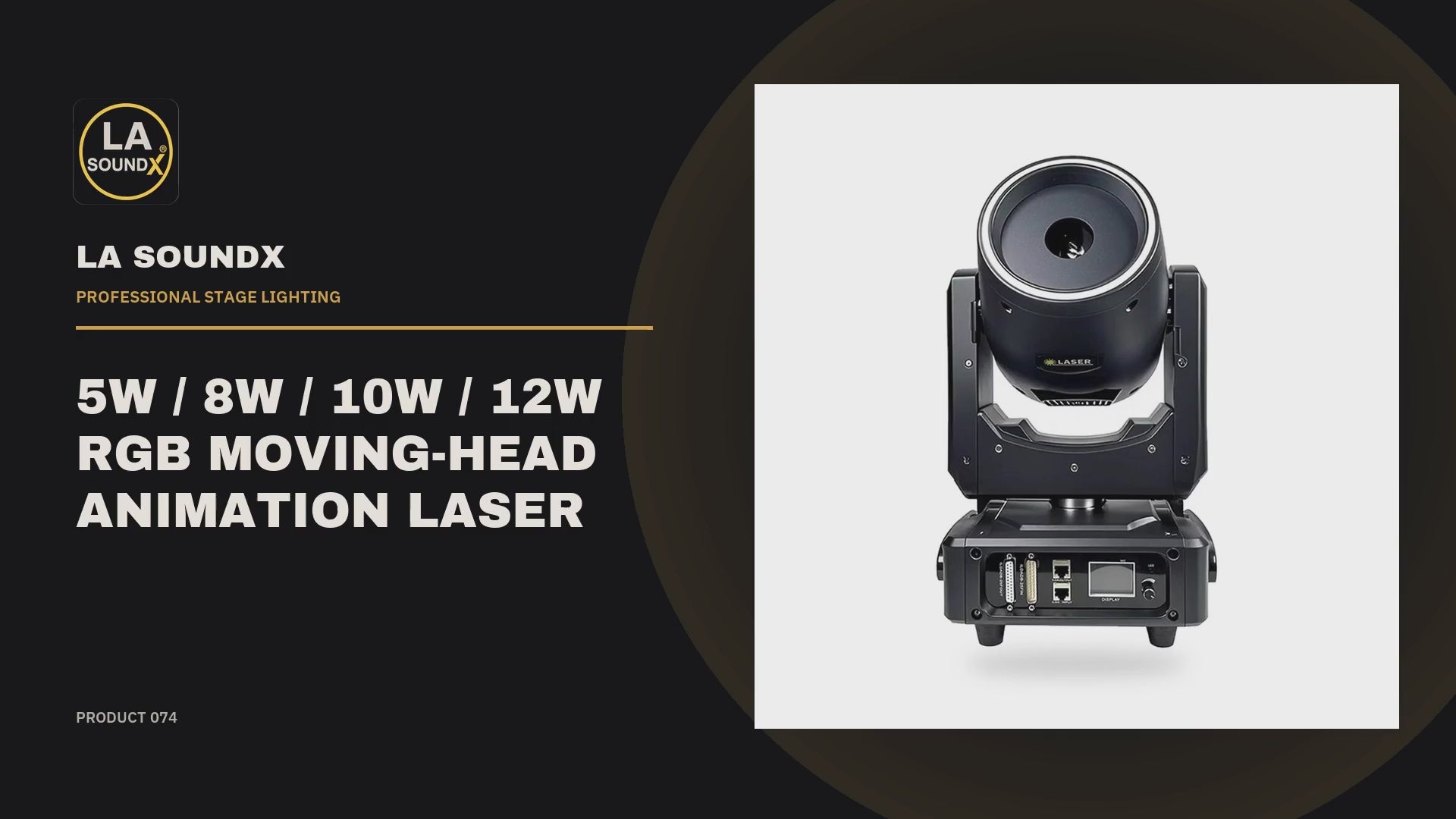 LA SOUNDX 5W 8W 10W 12W Moving Head Animation Laser product video 01 delivery 074