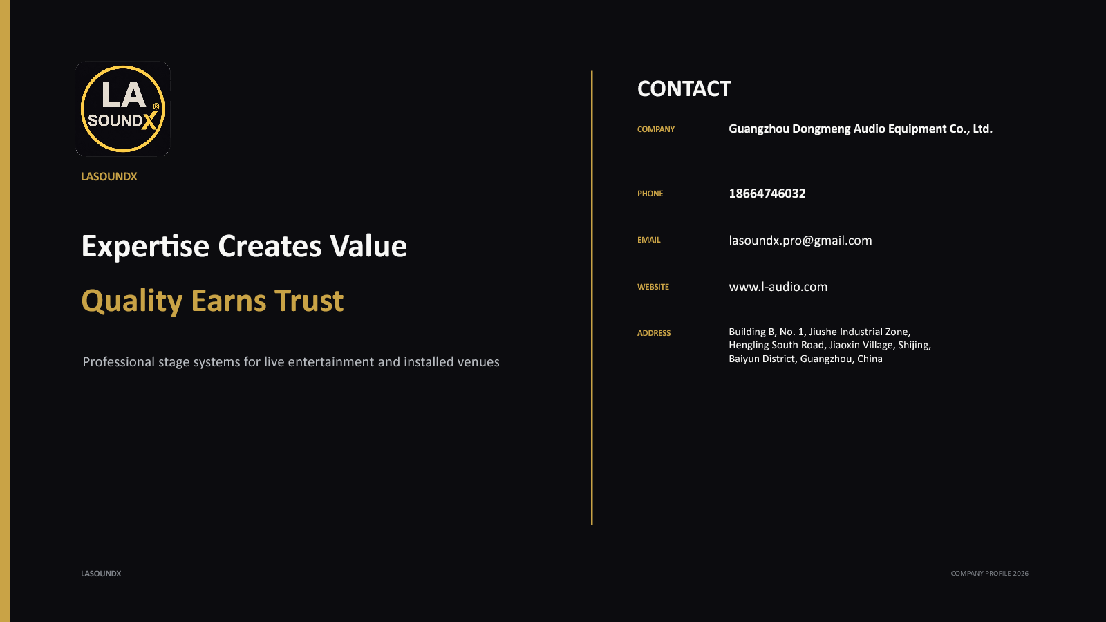 LA SOUNDX company profile page 9