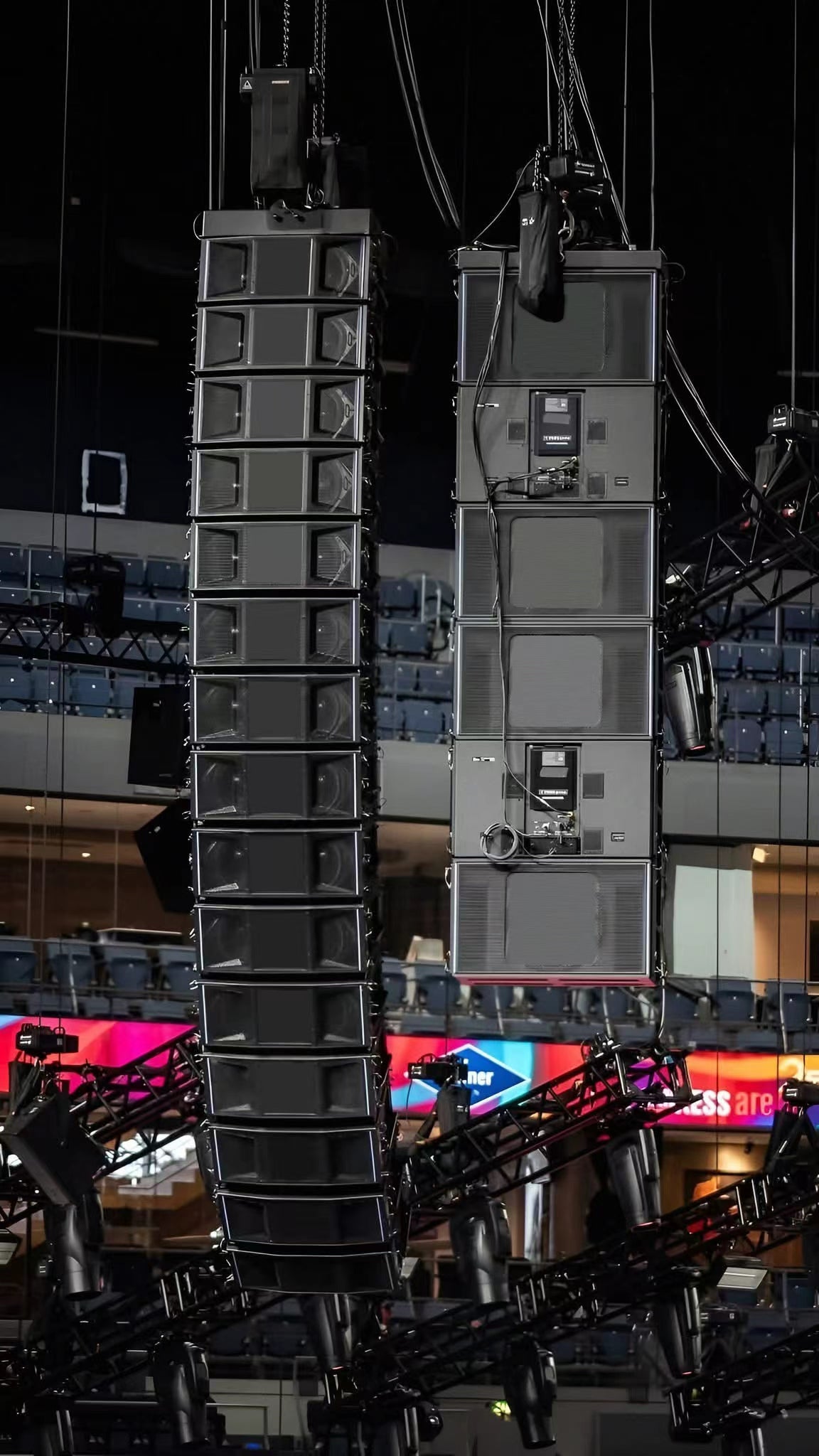 Theater sound coverage installation