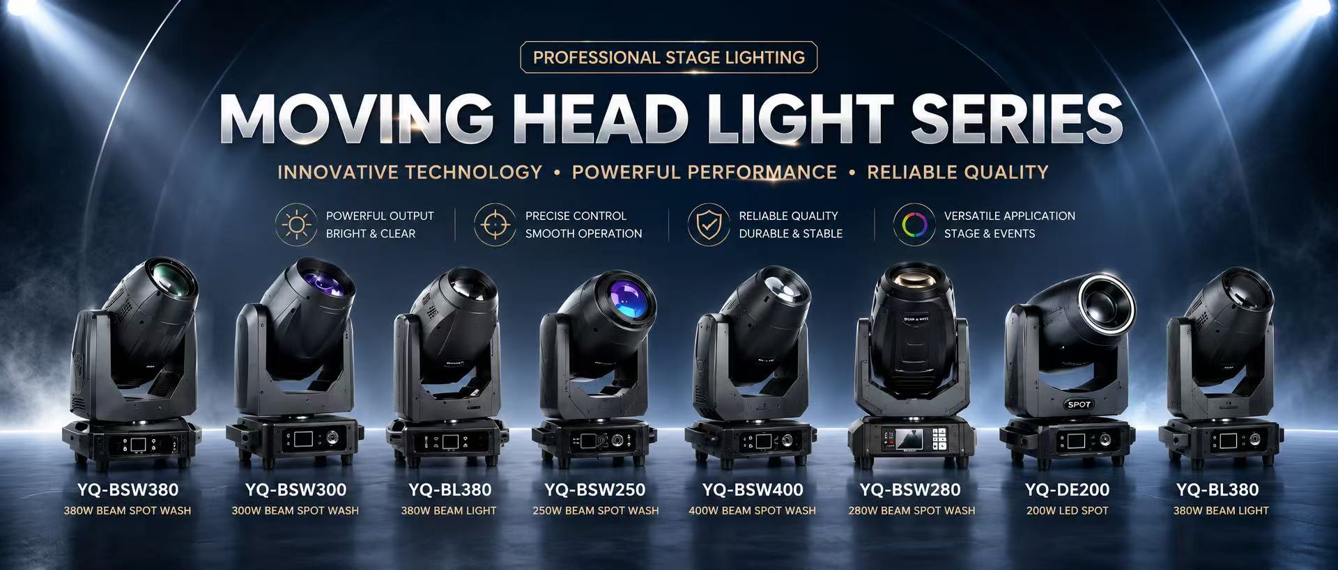 Beam and Pattern Moving Head lighting