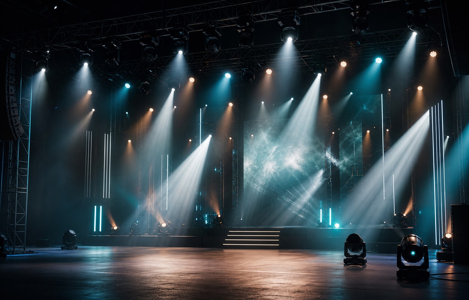 Stage lighting system scene